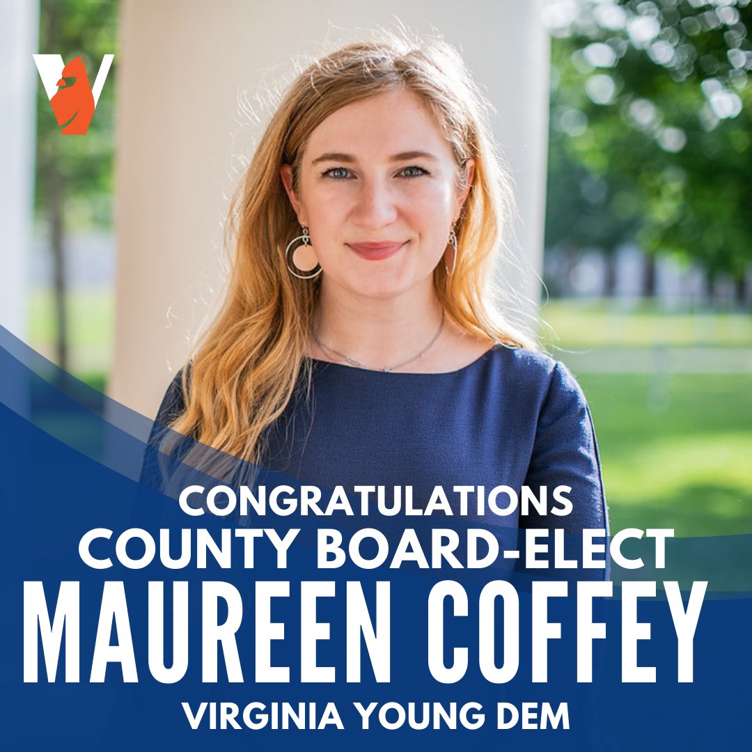 Congratulations former VAYD President <a href="/maureencoffeyva/">Maureen Coffey - Arlington, VA</a> for being elected to the Arlington County Board!!