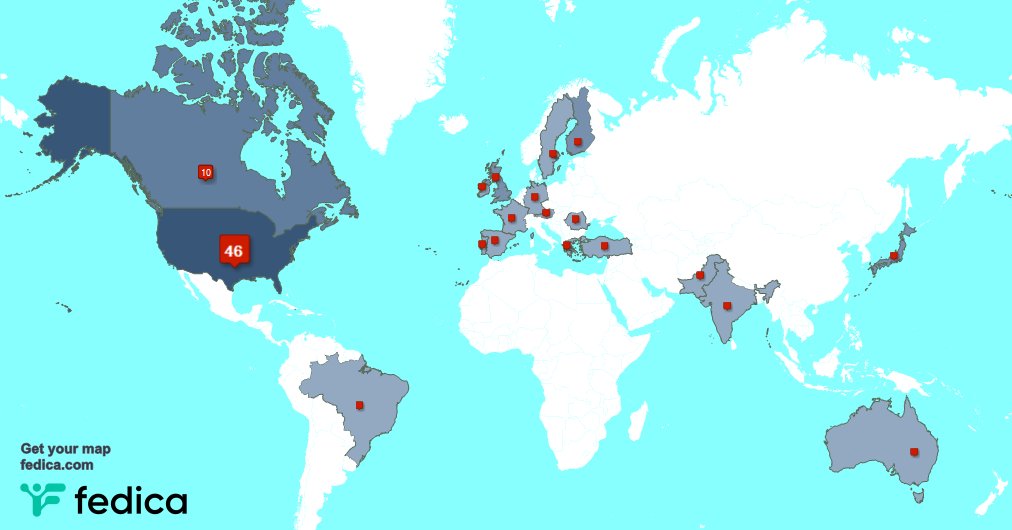 I have 1 new followers from USA last week. See fedica.com/!virtel
