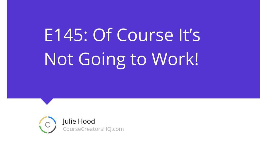 juliehood's tweet image. What is a test or experiment you can try next?

More here 👉 CourseCreatorsHQ.com/145

#LaunchYourCourse #CourseCreatorsHQ #OnlineCourses