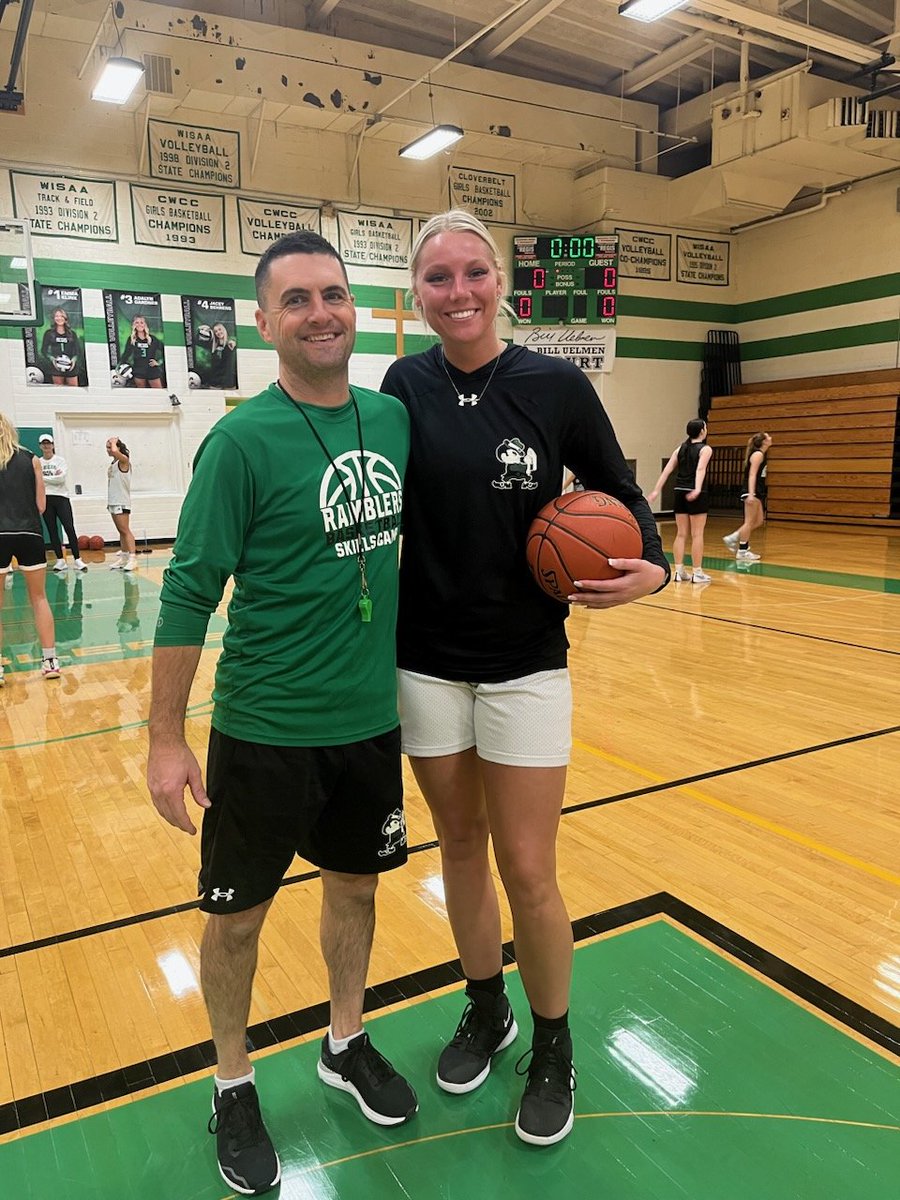 Awesome first 2 days as the these upperclassmen are ready!

We welcome a new member to our staff.

<a href="/nikki_kilboten/">Nik</a>  who starred at EC North and then at St Coud State University is bringing her dominate inside game to Rambler Country!

Welcome Nikki!

#weareregis
#thenewera
#95%