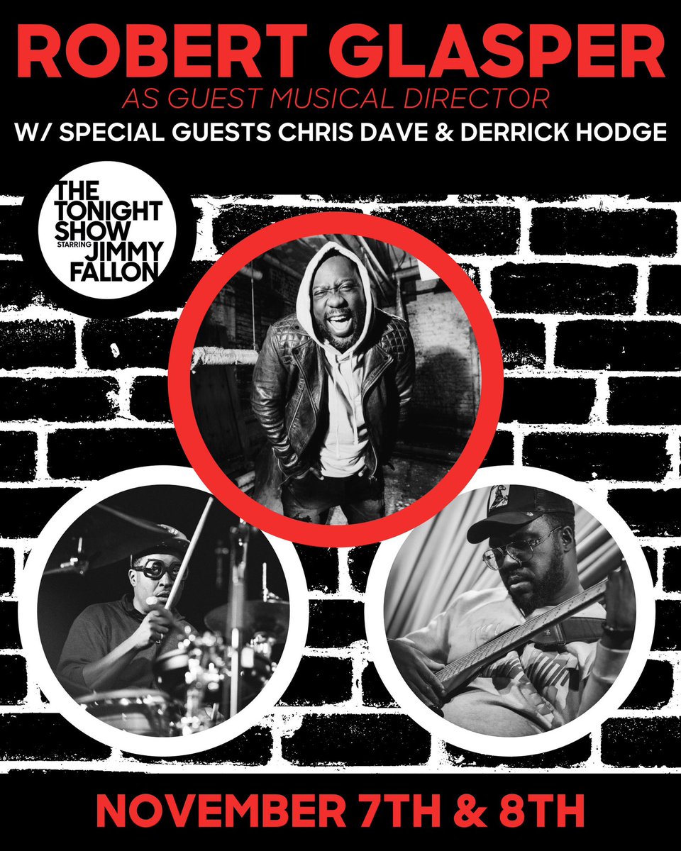 Robert Glasper (@robertglasper) on Twitter photo Catch Me and The Homies <a href="/Chrisdaddydave/">Chris Dave</a> and <a href="/derrickhodge/">Derrick Hodge</a> TONIGHT & TOMORROW on <a href="/FallonTonight/">The Tonight Show</a> Starring <a href="/jimmyfallon/">Jimmy Fallon</a> Catch Me and The Homies <a href="/Chrisdaddydave/">Chris Dave</a> and <a href="/derrickhodge/">Derrick Hodge</a> TONIGHT & TOMORROW on <a href="/FallonTonight/">The Tonight Show</a> Starring <a href="/jimmyfallon/">Jimmy Fallon</a>