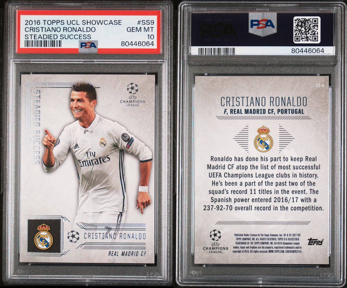 GideonsGallery's tweet photo. Post Number 39 CR7 Steadied Success PSA 10
$50
See pinned tweet for shipping!
#TSSS #GGOnlyGoats https://t.co/rPPAq1FEBk