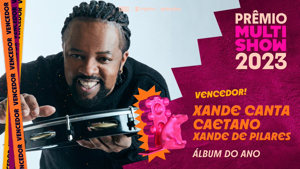 multishow's tweet image. #PRÊMIO 🏆 É DELE! @xandedepilares vence o &quot;Álbum do Ano&quot; no #PremioMultishow