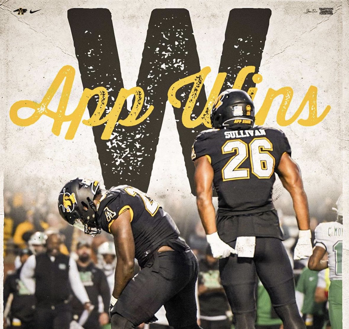 App State WINS! An amazing comeback from being down 24-13 late 3rd quarter, but we rallied back and took the win. A tough game for sure, but we fought hard and for all 4 quarters, and secure the win over UCF 24-32! On to the next…

#GoApp