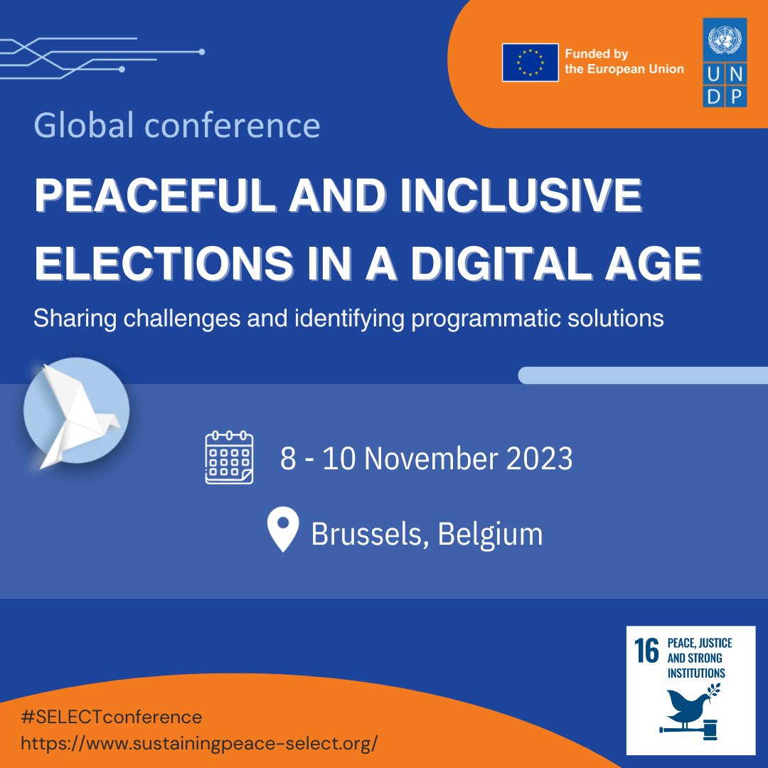 UNDP at EU (@undpeu) on Twitter photo In 2024, more voters are expected to cast their vote than in any year before.
Global conference by <a href="/UNDP/">UN Development</a> and <a href="/EU_FPI/">EU Service for Foreign Policy Instruments 🌐</a> starting today in Brussels to discuss role of information integrity and digital technology in ensuring peaceful and inclusive elections.
#SELECT In 2024, more voters are expected to cast their vote than in any year before.
Global conference by <a href="/UNDP/">UN Development</a> and <a href="/EU_FPI/">EU Service for Foreign Policy Instruments 🌐</a> starting today in Brussels to discuss role of information integrity and digital technology in ensuring peaceful and inclusive elections.
#SELECT