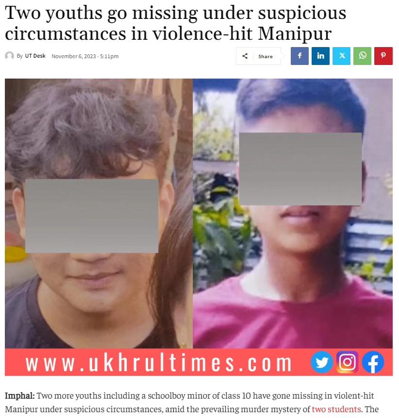 Amidst the darkest hours, their parents hold on to hope, waiting for their beloved children's safe return.💔
#KukiChinZoNarcoTerrorists #KukiMilitiants, known for their brutal acts, have shown no mercy, even targeting youths and women. Among their victims are two young