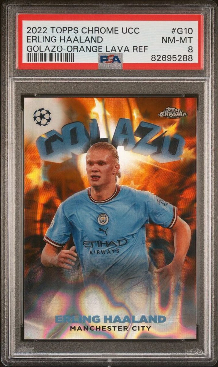 GideonsGallery's tweet photo. Post Number 43 Haaland Golazo Orange Lava PR 35ish PSA 8
$75
See pinned tweet for shipping!
#TSSS #GGOnlyGoats https://t.co/ao3P1QBgEW