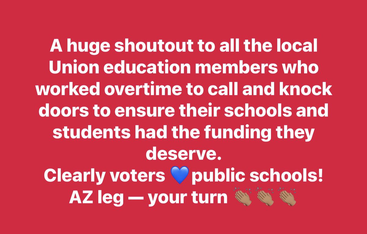 What it is y’all — AZ voters ❤️their public schools. And to the “folks” who targeted these districts to vote NO, your short sighted political motives are actually hurting our kids and their educational opportunities….SHAME ON YOU.