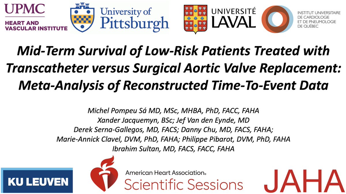 M_Pompeu_Sa_MD's tweet photo. 🔥Hot off the press🔥 Read our simultaneous publication in @JAHA_AHA #AHA2023 #ScientificSessions: #SAVR vs #TAVR in low-risk patients. 

🔗 https://t.co/6baczNw2a9

💪@XanderJacquemyn @JefVandenEynde @DSGMD #DannyChu @ClavelLabo @PPibarot @IbrahimSultanMD 

#StructuralHeart🫀 https://t.co/R54nuVIaqO