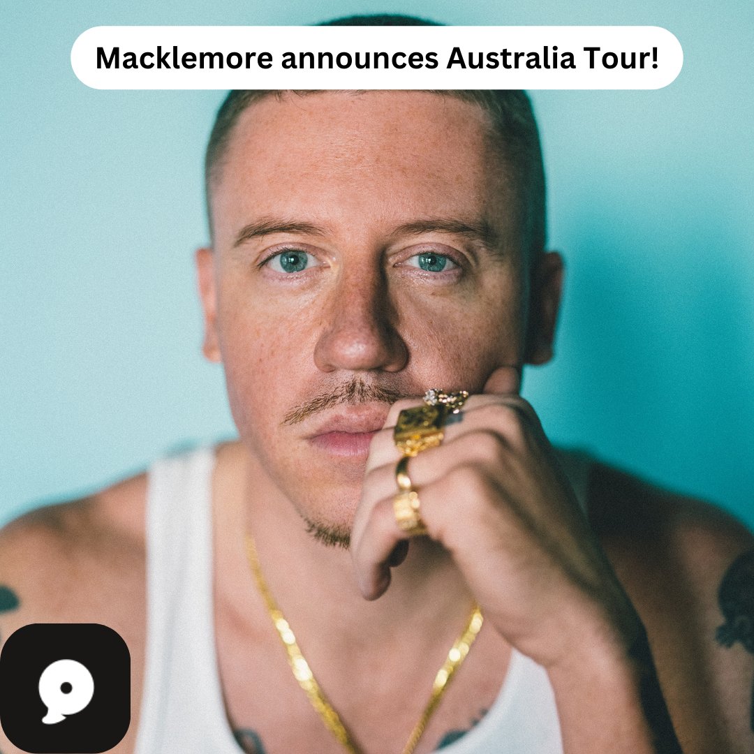 Macklemore is back! Catch the GRAMMY-winning artist in Australia and New Zealand in May 2024. Tickets on sale soon for Sydney on the 11th, Melbourne on the 15th, Brisbane on the 17th and Perth on the 20th!