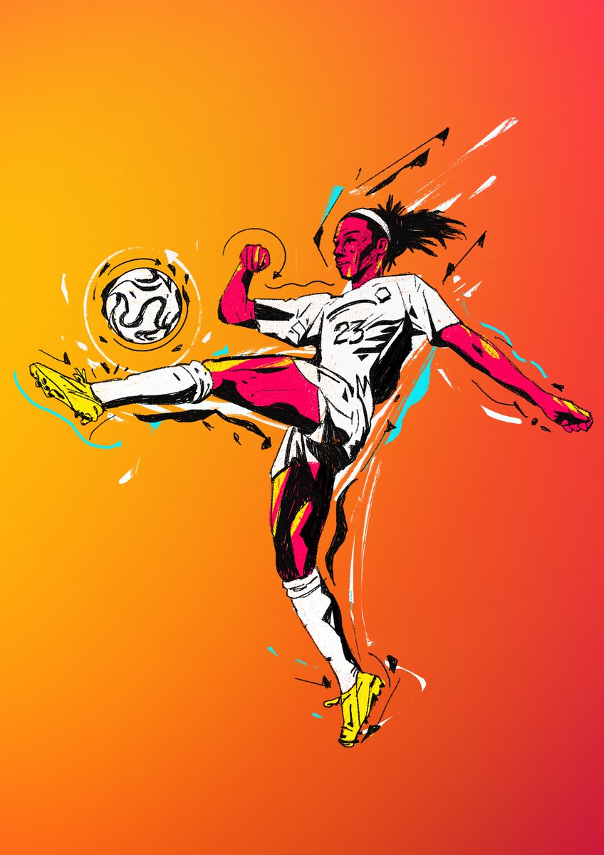 Yellowcardas's tweet photo. Exciting news! I've had the honor of creating illustrations for the NWSL Final Campaign, capturing the electrifying energy and flow of women in sports💪⚽ Thanks @NWSL and @RaischStudios for the trust!
#NWSLFinal #WomenInSport #Illustration #EmpowerWomen #SportsArt https://t.co/Zft1pz5Q76