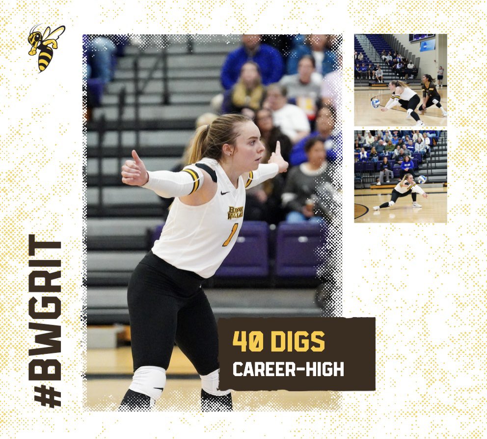 Lauren Gardner left it all on the court during her final game at BW 💛

@BW_WVolleyball | #YJ4L