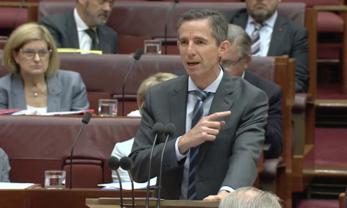 Disturbing reaction by Simon Birmingham &amp; the LNP as they refuse to back the anti-racism motion, Birmo says he has no time for “petty” motions, it’s disgusting words, I thought he actually stood against racism at some point. #Senate