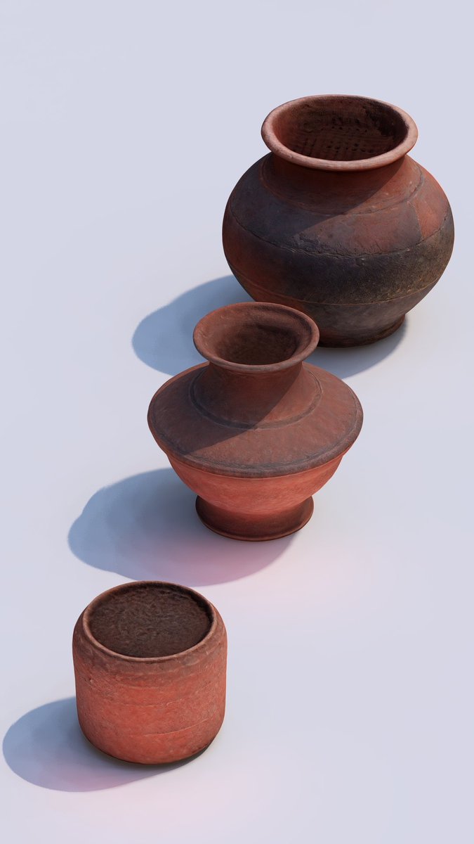 Very impressive 3D modeling capabilities with the @LumaLabsAI genie 3D model generator. Here is just an example of how I created some terracotta pots with the Genie generator and was able to import them directly into 3D rendering software. An exciting glimpse into the future!