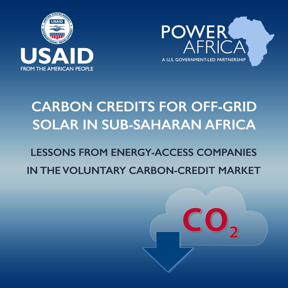#CarbonCredits are a promising way for African #OffGridSolar companies to supplement their revenue.

Want to get involved w/ #CarbonOffsetting? Our new resource explains the #VoluntaryCarbonMarket, standards & ways to design carbon programs.

🔴 DOWNLOAD: ow.ly/eC6M50Q2ZfK