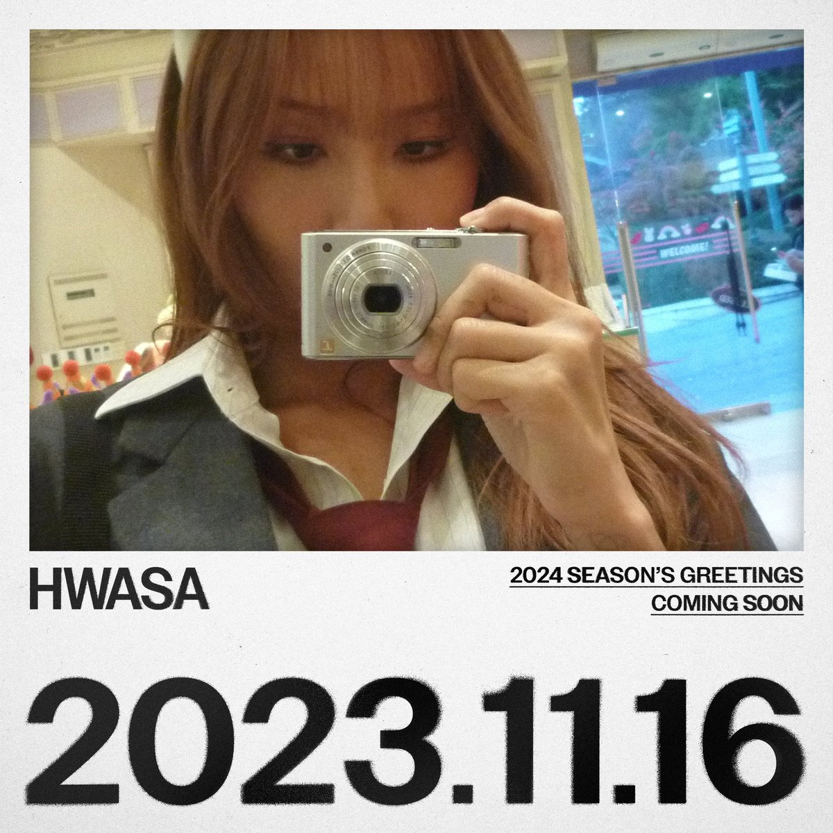 OfficialPnation's tweet photo. [HWASA]
2024 SEASON'S GREETINGS
COMING SOON

#HWASA #화사
#PNATION #피네이션 https://t.co/oDu8GngKc5