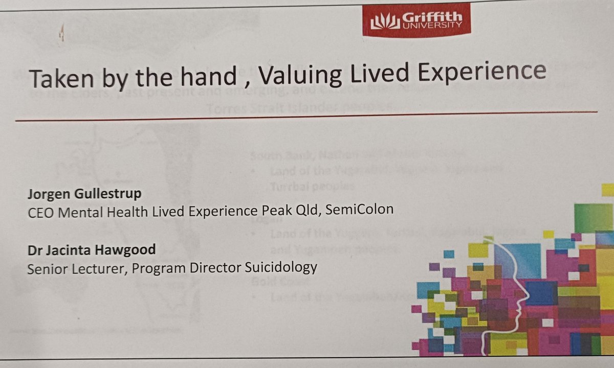 Exciting contributions and engagement today at the Launch of our Lived Experience Network <a href="/Griffith_CMH/">Griffith Centre for Mental Health</a> with presentation from colleagues <a href="/GullestrupJ/">Jorgen Gullestrup</a> <a href="/interface4you/">Jacinta Hawgood</a>