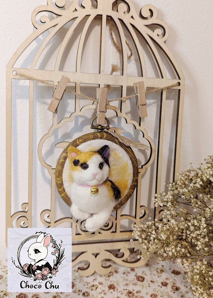 choc0chu's tweet image. Handmade needle felting calico cat. 🐈Took me about 48 hours +/-. 🥴

#feltingwool #art #needlefelt #petportrait #woolart #catillustration #neko #feltart #smallartist