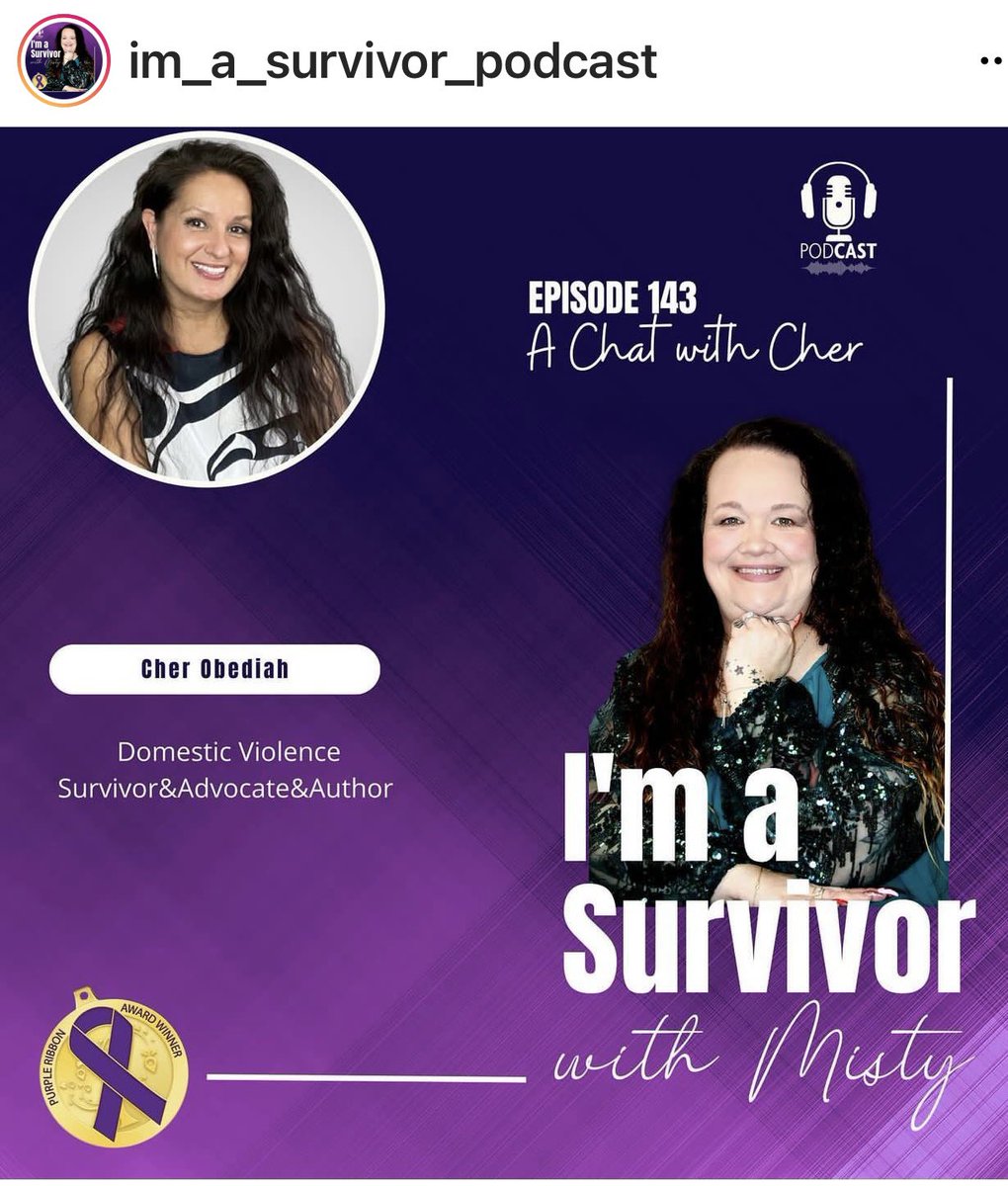 Enjoyed a chat with the unstoppable Misty! Our conversation is available wherever you listen to your podcasts! #imasurvivor #domesticviolence #sharingourstories #beautifuldisaster