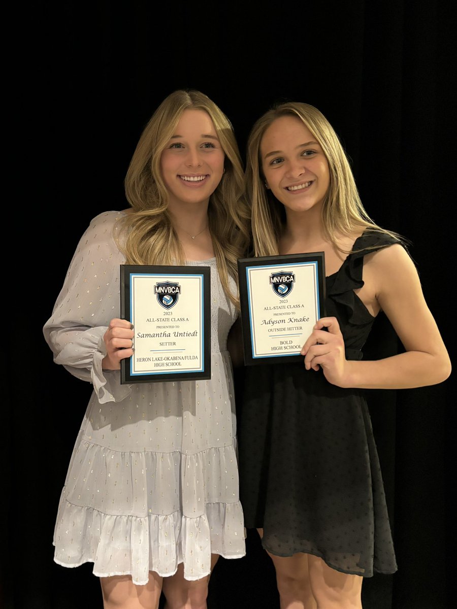 Congratulations to #KairosFam seniors Sam Untiedt and Ady Knake on both being named All-State in Minnesota!
