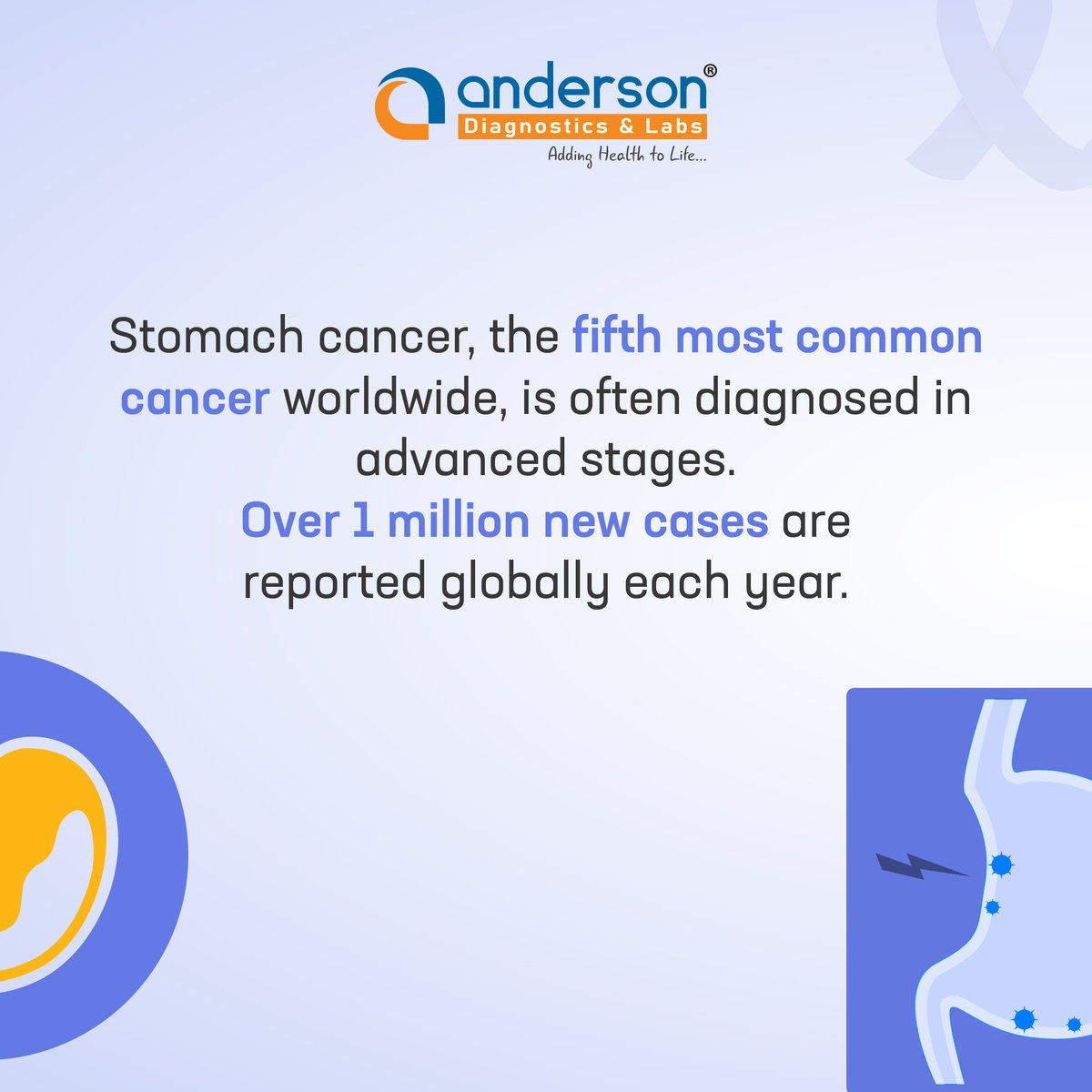 anderson_diag's tweet photo. At #AndersonDiagnostics & Labs, we stand with you in raising awareness for #stomachcancer. π Honor those affected by this disease and remember that regular check-ups and screenings can save lives. π―
#HealthMatters #StomachCancerAwareness2023 #FreeHomeCollection #AndersonLabs https://t.co/pyujIaHRT0