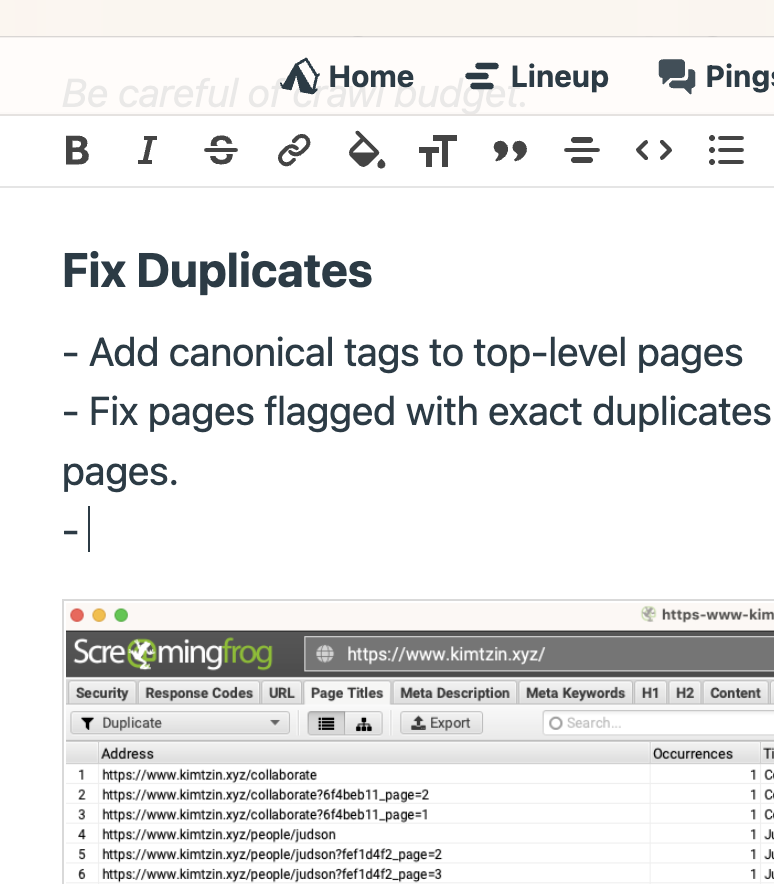 Reubenchng's tweet photo. Like on some markdown supported editors I just add a - or * and a list is created. https://t.co/HyQ0w5bUff