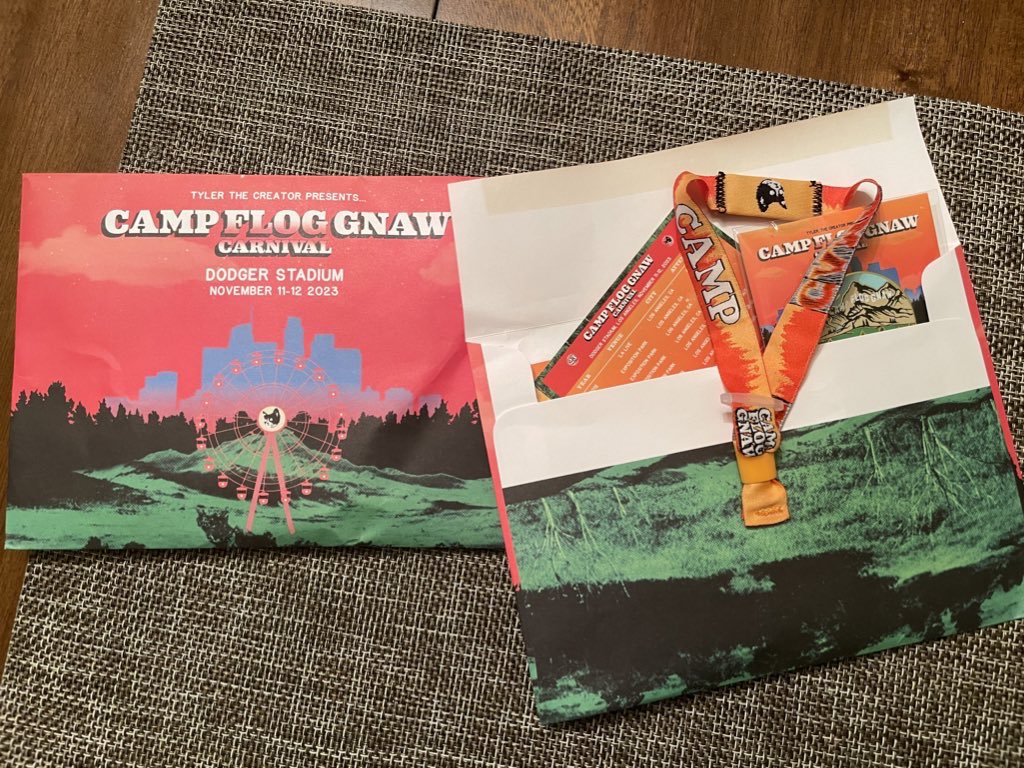 WTS Selling 2 GA tickets to CAMP FLOG GNAW price negotiable just want someone to enjoy since i can’t make it will overnight ship DM if interested :) #campfloggnaw