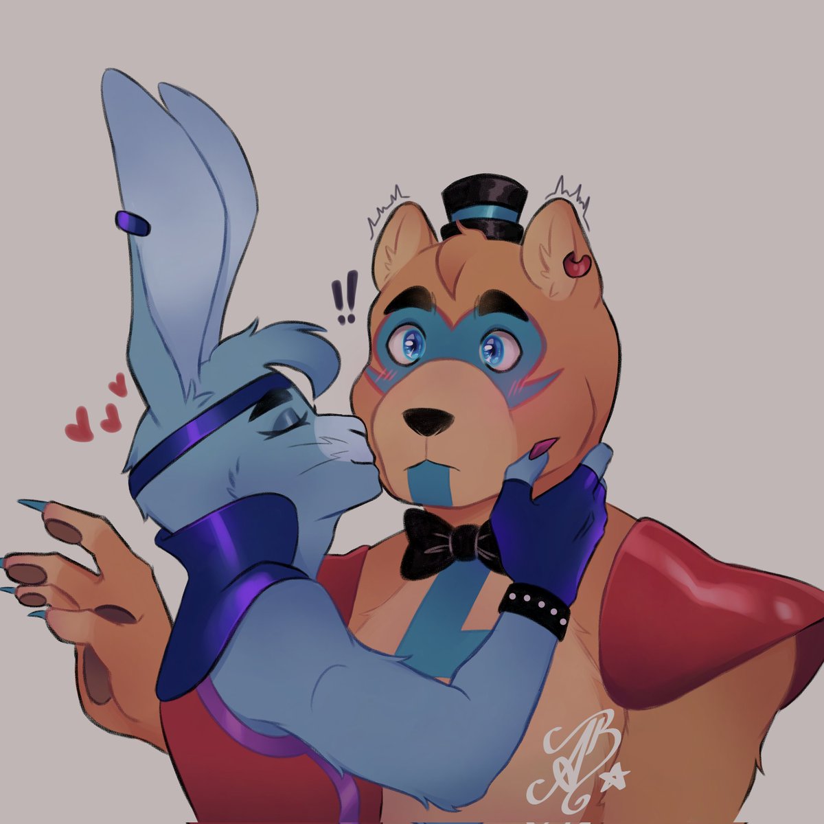 I finally have free time THANK GOD, i missed drawing sm, especially these two, i still have lots of unfinished sketches on my gallery.

DIOS SUÉLTAME NO SOY TU MEJOR GUERRERO

#Fronnie #FiveNightsAtFreeddys #FNAF #GlamrockBonnie #glamrockfreddy #glamrockfronnie #fnafsb #fnafruin