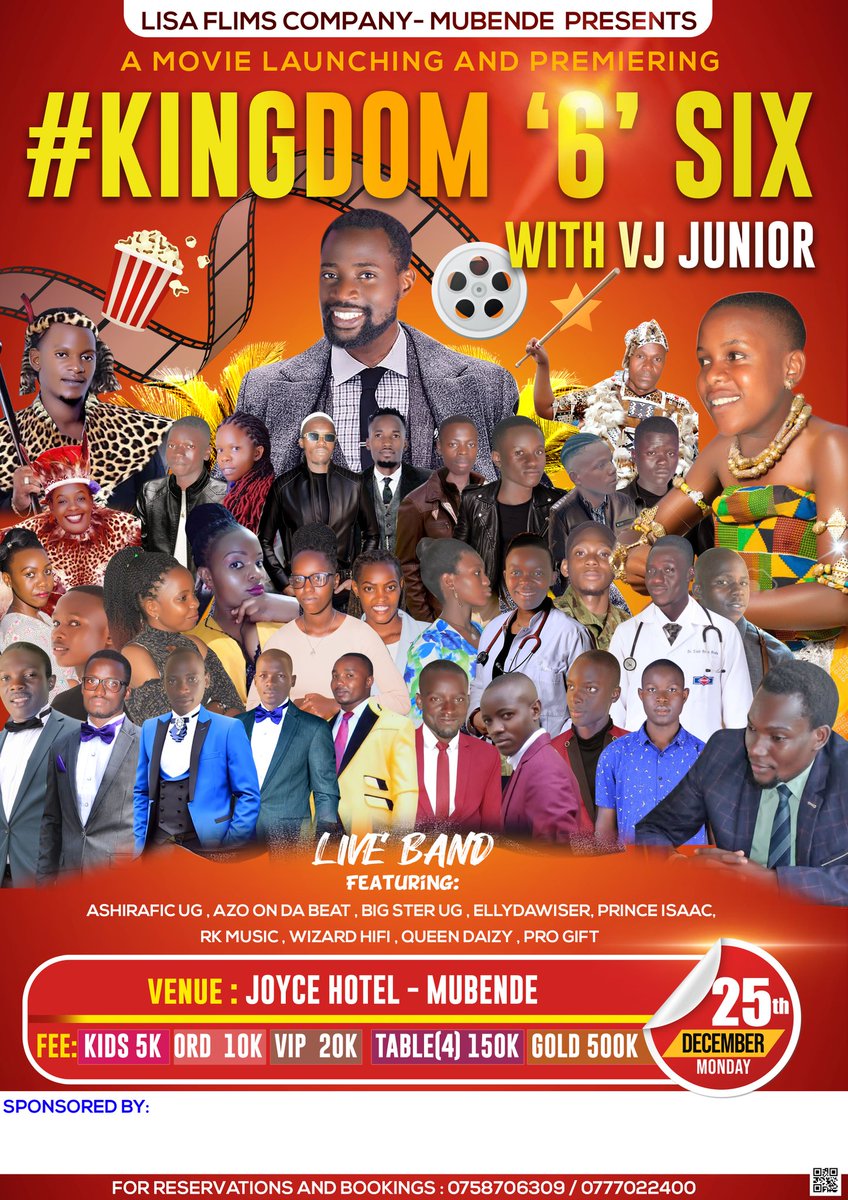 BBYAMUKAMA021's tweet photo. LISA FILMS COMPANY = MUBENDE UG AFRICA

GRAND PREMIERING AND LAUNCHING 

KINGDOM (6) SIX  UGANDAN MOVIE 

SUPPORT UGANDAN TALENTS https://t.co/PcIXzijmax