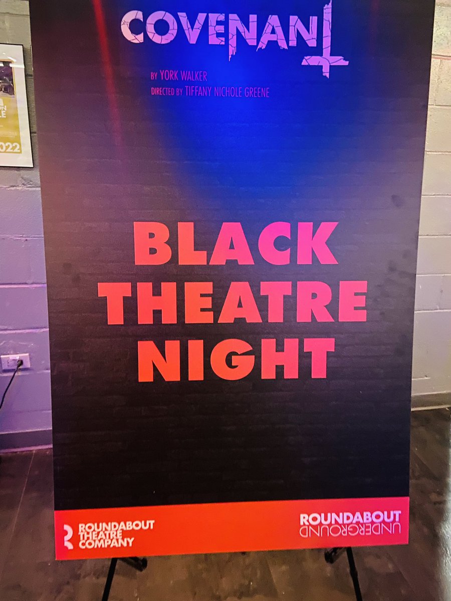 JeromeBrooksJr's tweet photo. I had no idea #COVENANT @roundaboutnyc was a thriller! We were told it was 90mins w/no intermission & once you leave you can’t re-enter (NOW I KNOW WHY) I’ve never experienced a theatrical event like this. It was at the #RoundaboutUnderground so all tickets are $30 & under! https://t.co/ooZdqfvP80
