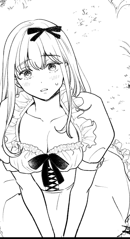 少女漫画意識してペン入れしている…✒ 