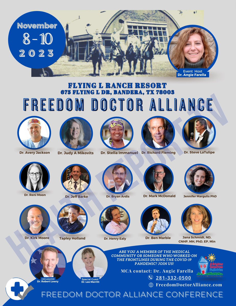 carolina_bonita's tweet image. 🩺⛑️Do not miss the medical updates of this incredible event with the most updated scientific findings in the medical freedom arena. Join the doers #NSHS warriors @angiefarellaMD @Stand4DrMoore 
@Doctor_I_am_The
@DrRobertLowry
#DrLeeMarritt
#DrAveryJackson
@JenniferMarguli…