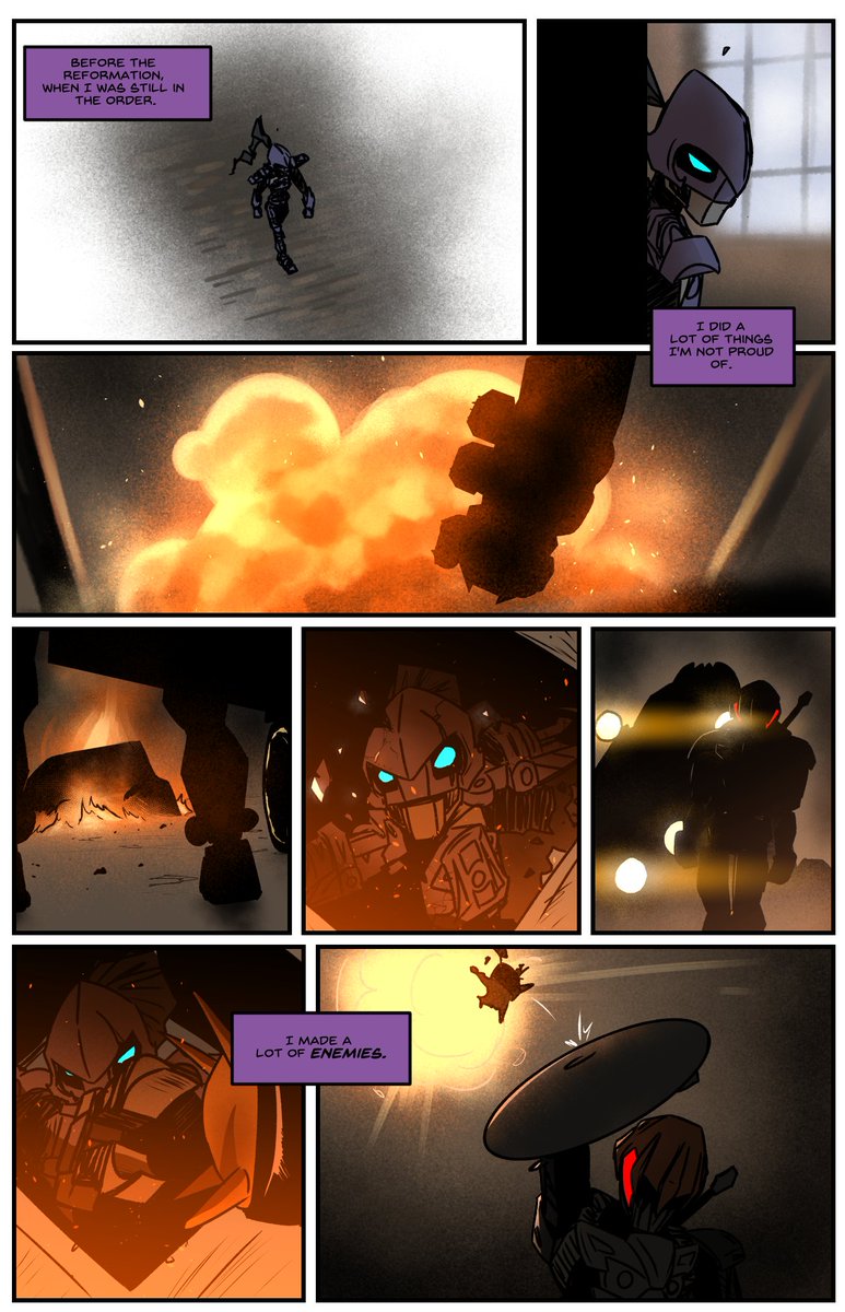 One time I tried to do the #bionicle MCU trailer comic thing with Black Widow but with Johmak but I gave up so these were the only pages I managed to draw