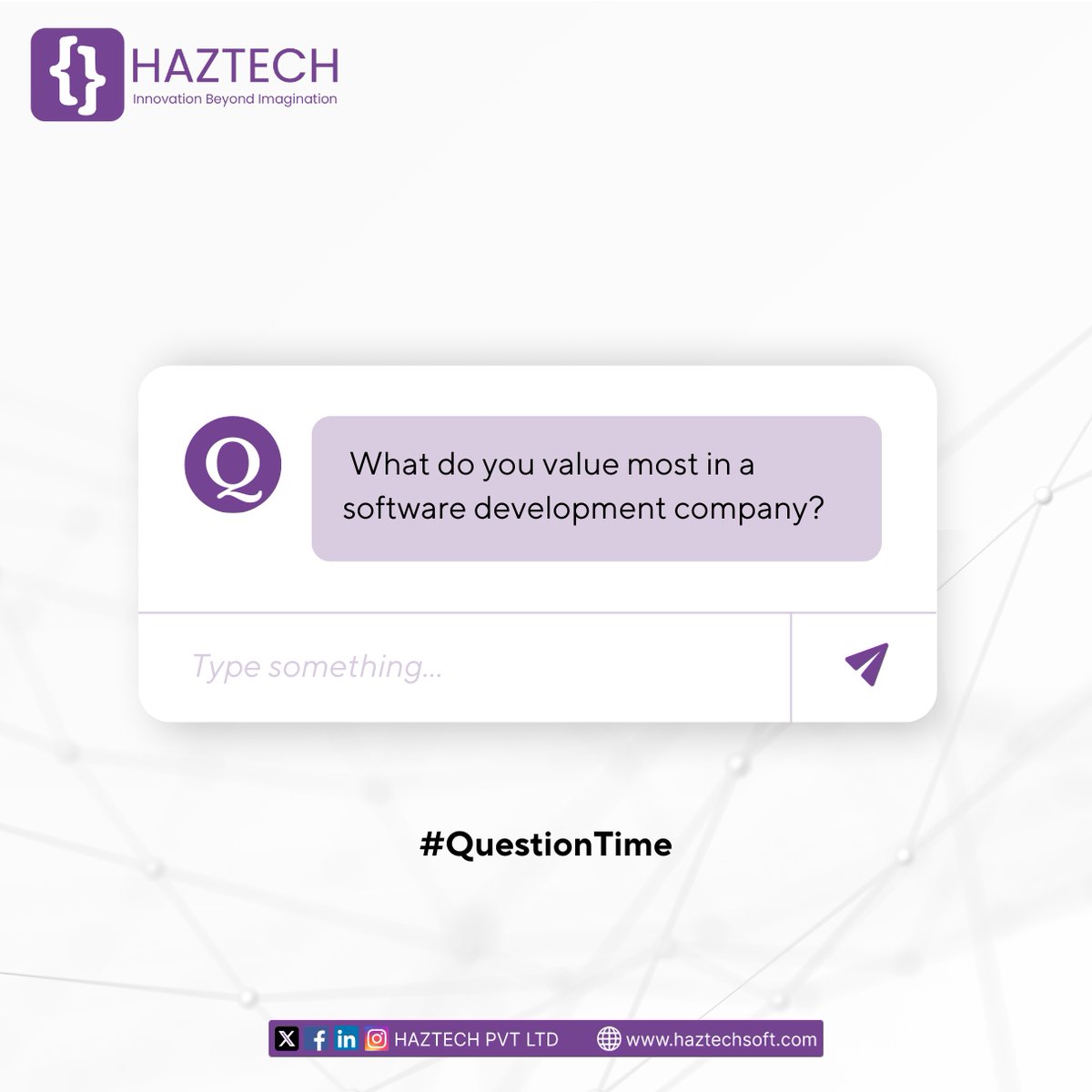 Haztechsoft's tweet photo. 🚀 In the world of code, what matters most to you? 💻

Share your thoughts on what you value most in a software development company! 💡

#TechTalk #SoftwareDevelopment #TopPriorities  #Haztech #AppDevelopment #SoftwareCompany #TechCommunity https://t.co/GMa2HO44VH