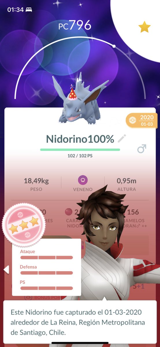 TomyClarke's tweet photo. @8BitCR Lo curioso, los CD de los tipo lucha me salieron 2 100% shiny y el 3 fue de cambio, el 4 de lucha fue de investigación pero salió XXL jajaja,. Nidorino no se que tan raro sea 🤷‍♀️
(El Spinda es raro pero fue suerte, así que no se que tan raro sea).

Saludos 🦦 https://t.co/NrOP4fFizc