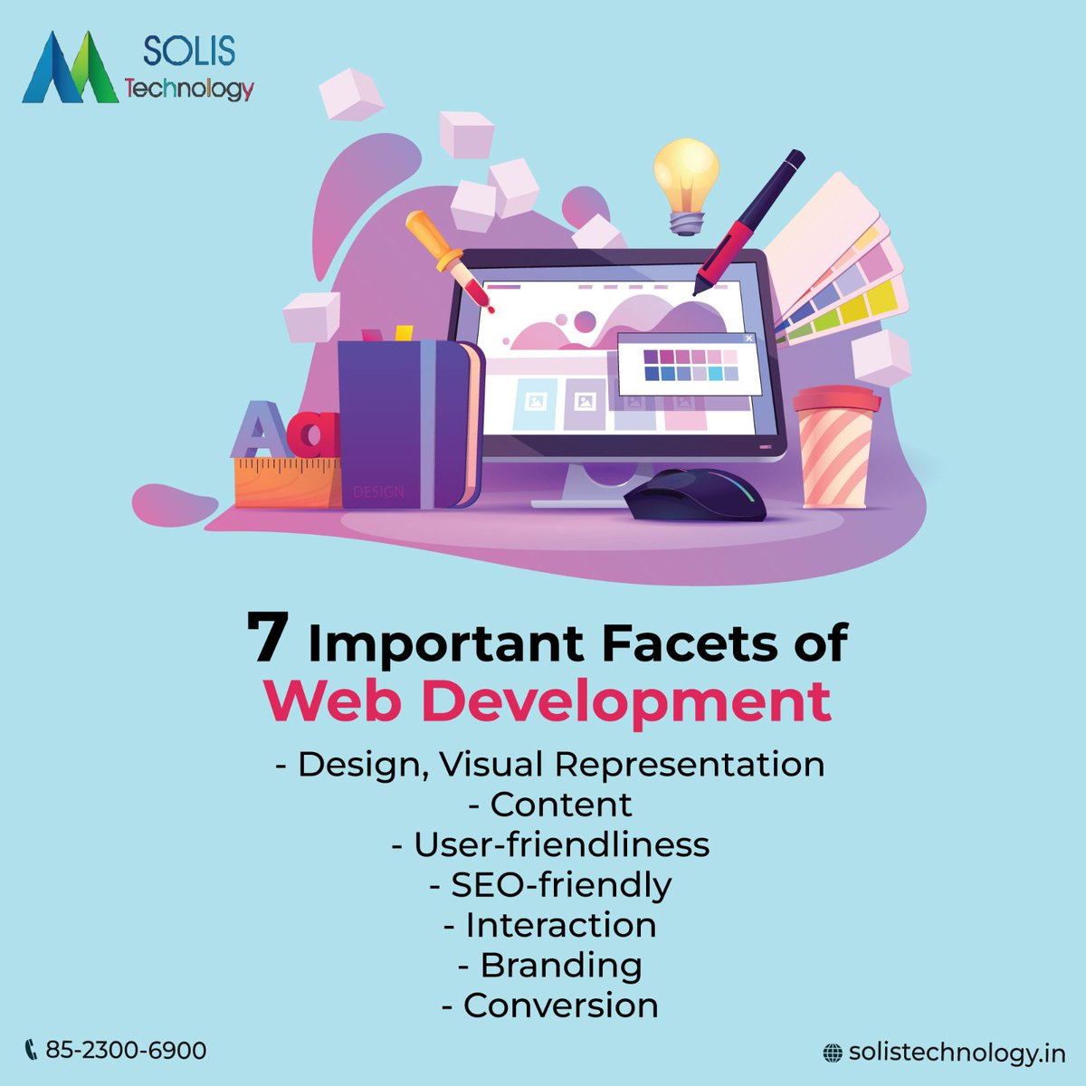 solistechnology's tweet image. 7 Important Facets of #Web_Development
Get the best #web_designing and #development_solutions at an #affordable_price.
Contact #SolisTechnology for more information.
#solis_technology #webdevelopment #webdesign #webdeveloper #html #website #css #coding #programming