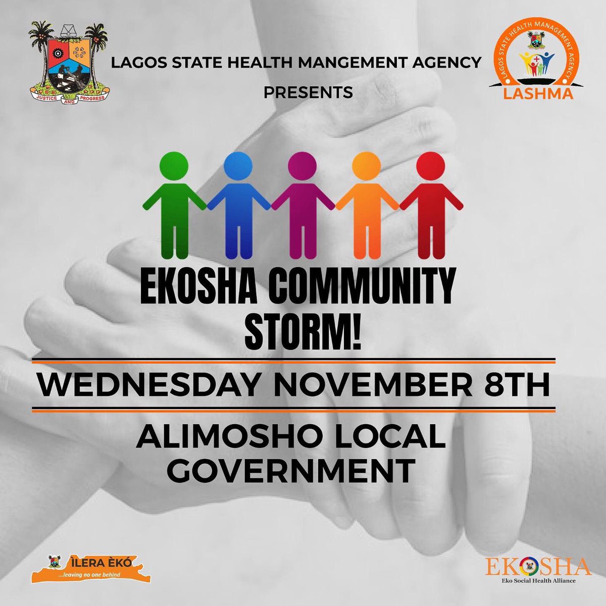 LagHealthScheme's tweet photo. EKOSHA COMMUNITY STORM
Alimosho LG, We are coming to you TODAY!
Venue: AKOWONJO PHC, AKOWONJO ROAD EGBEDA
EKOSHA
………bridging the gap for a healthier lagos
.
.
.
.
#ekosha #health
#alimosho #healthinsurance https://t.co/e83elacXcd