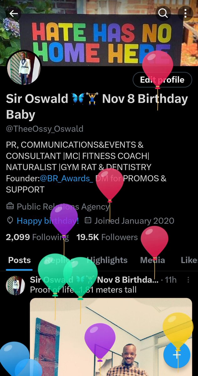 TheeOssy_Oswald's tweet photo. Happy 4.0 years of life to myself .... #40Fine #40ofLife .. no better way to start this day at my happy place ๐โโ๏ธ #GodsFavorite Cheers to life โค๏ธ๐๐ฅ๐พ๐ https://t.co/gbjKsaRxZL