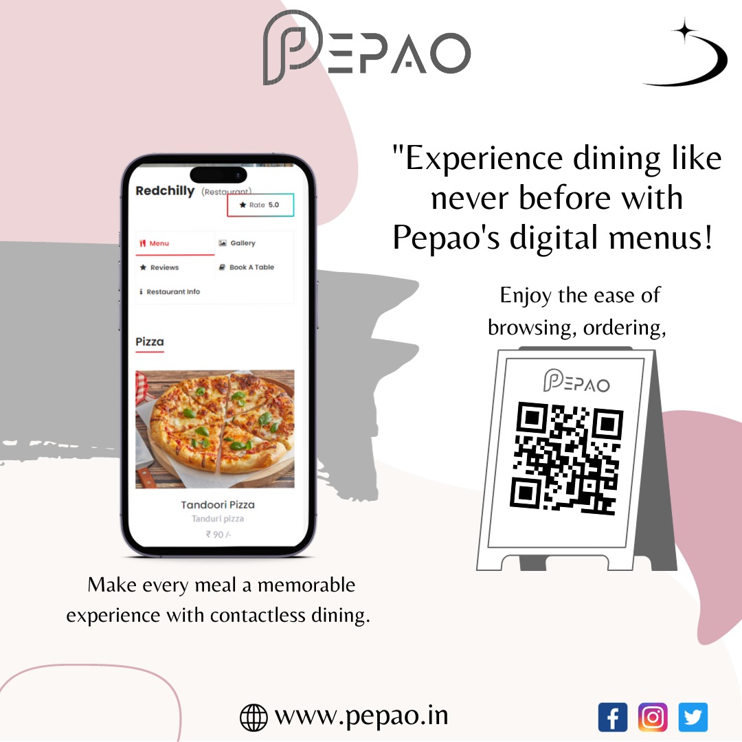 myPepao's tweet photo. "Experience dining like never before with Pepao's cutting-edge digital menus. #digital #pepao #moderndining #Twitter #qrcode https://t.co/ojrBtNNLWn