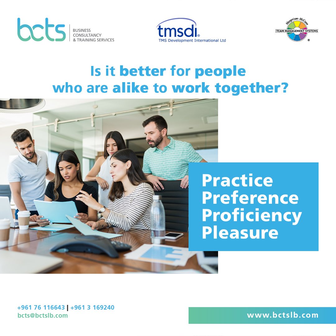 We are dedicated to helping you, your teams, and your organization reach new heights of productivity and effectiveness.

Reach out to us today at +961 76116643 or 03 169 240
 E.mail us at: bcts@bctslb.com

#TMSDI #assesment #managerassesment #teamassesment