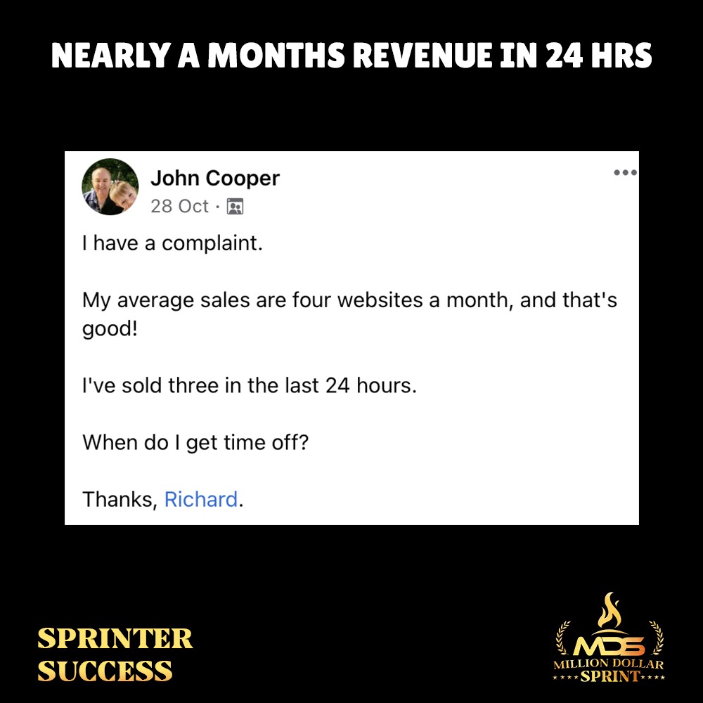 The kind of customer complaints we receive at Millionaire Dollar Sprint Let us be part of your journey! Hit us up with a DM to know more about how you can achieve these kinds of results. #Win #Success