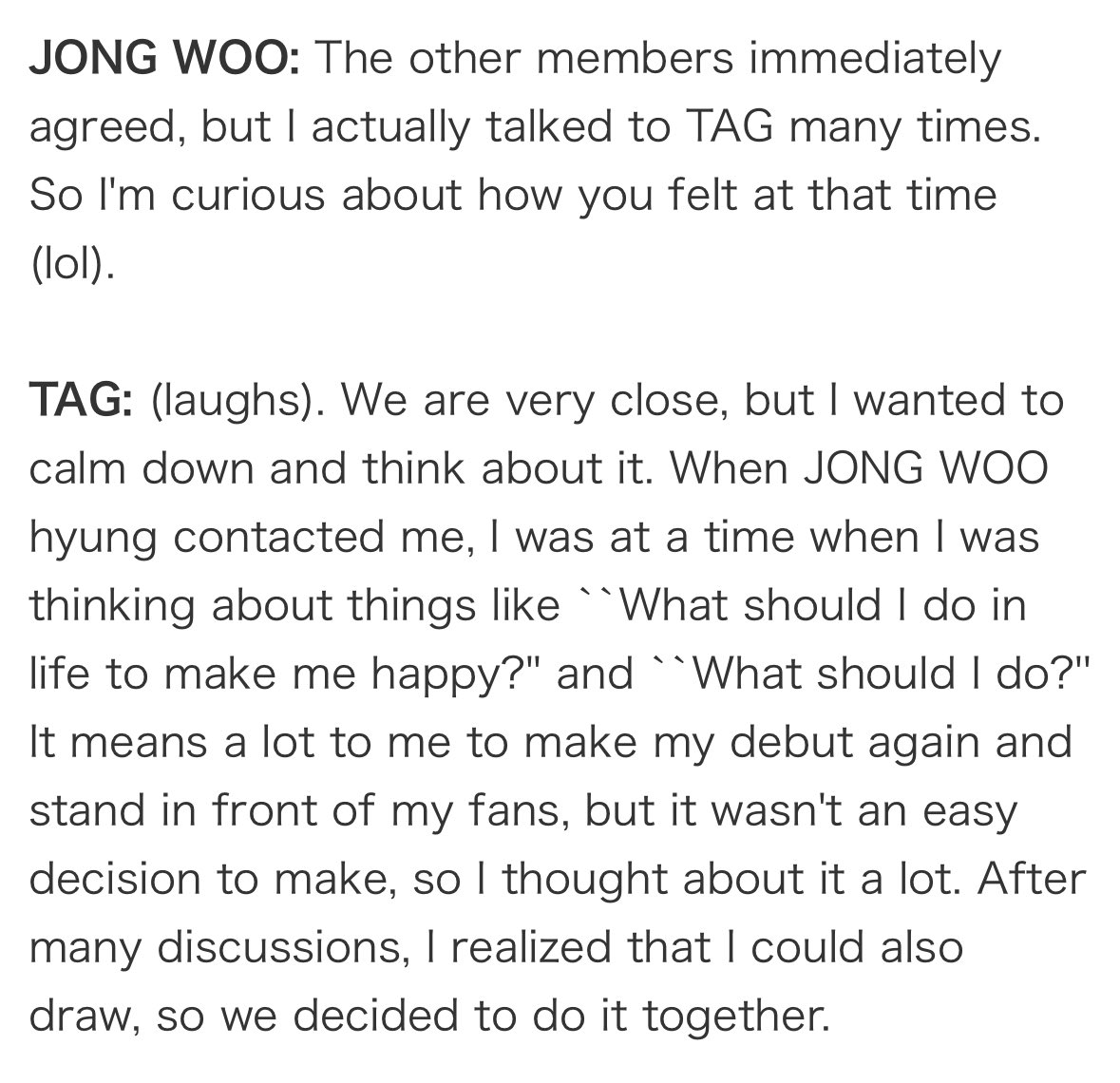 __H_8_'s tweet image. ‘ What should I do in life to make me happy? ’
It breaks my heart 😭

I’m so sorry for all the bad things you faced, TAG-ah 😭😭

#TAG #ONEPACT