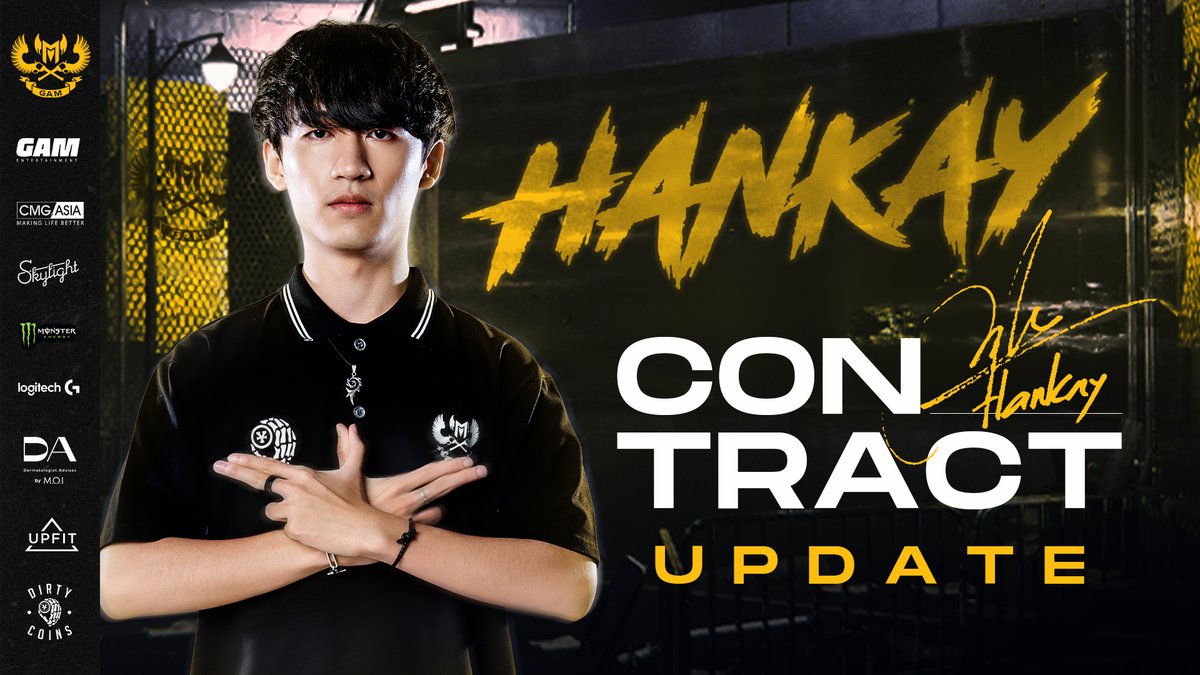 [GAM UPDATE] Update information on Tactical Coach - Hankay contract. GAM Esports and Hankay agreed to end the contract ahead of schedule. We hope with this announcement, Hankay can soon seek new opportunities and make the best decisions for himself. #GAMTIME #RiseAsOne