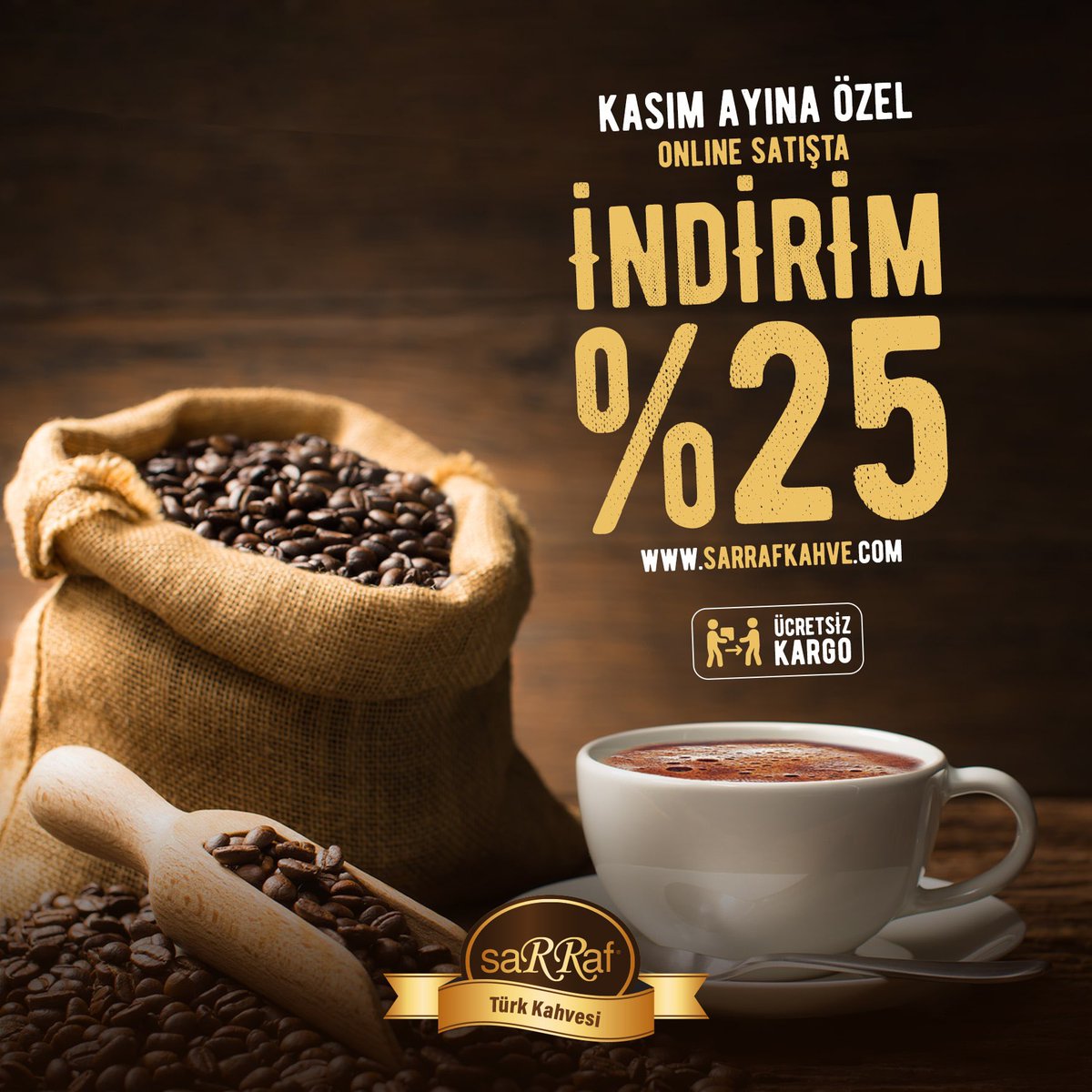 Severek içtiğiniz Sarraf Türk Kahvesi lezzetleri Kasım ayına özel indirimlerle sizlerle!

🌐 sarrafkahve.com

#SarrafKahve #Kahve #TürkKahvesi #Coffee #TurkishCoffee #KahveKeyfi #TazeKahve #KuruKahve