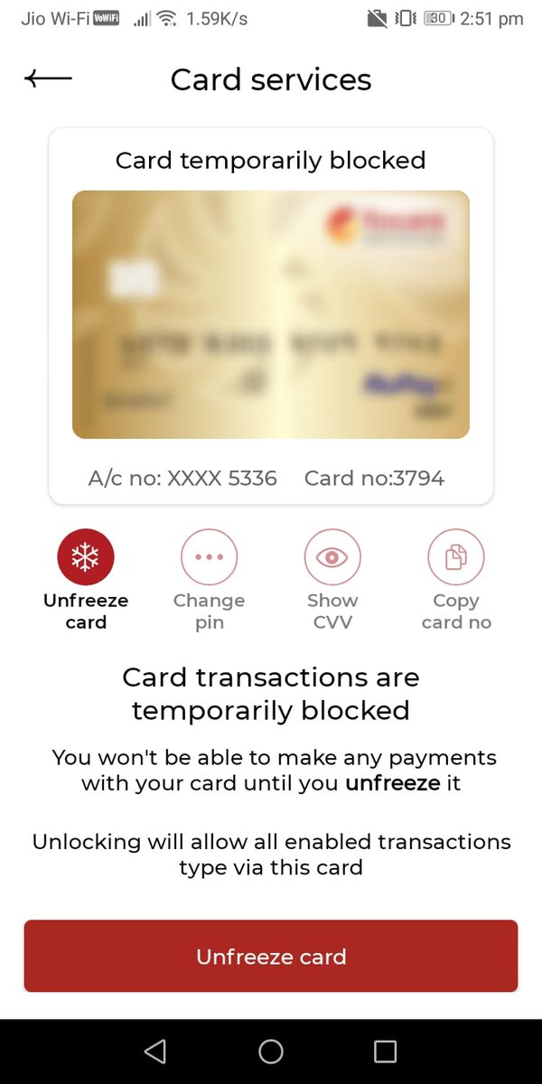 LootParivar's tweet photo. hi, my debit card got blocked without any reason. I didn't made any type of Fraudlent transction, please unblock it

my account details:-

Account Holder Name: Mr.Amit Narayan Poddar
Account Number: 23100015785336
IFSC Code: FSFB0000001

@FincareBank @Fincares4You @tejas_fincare https://t.co/pkHTkQAGW3
