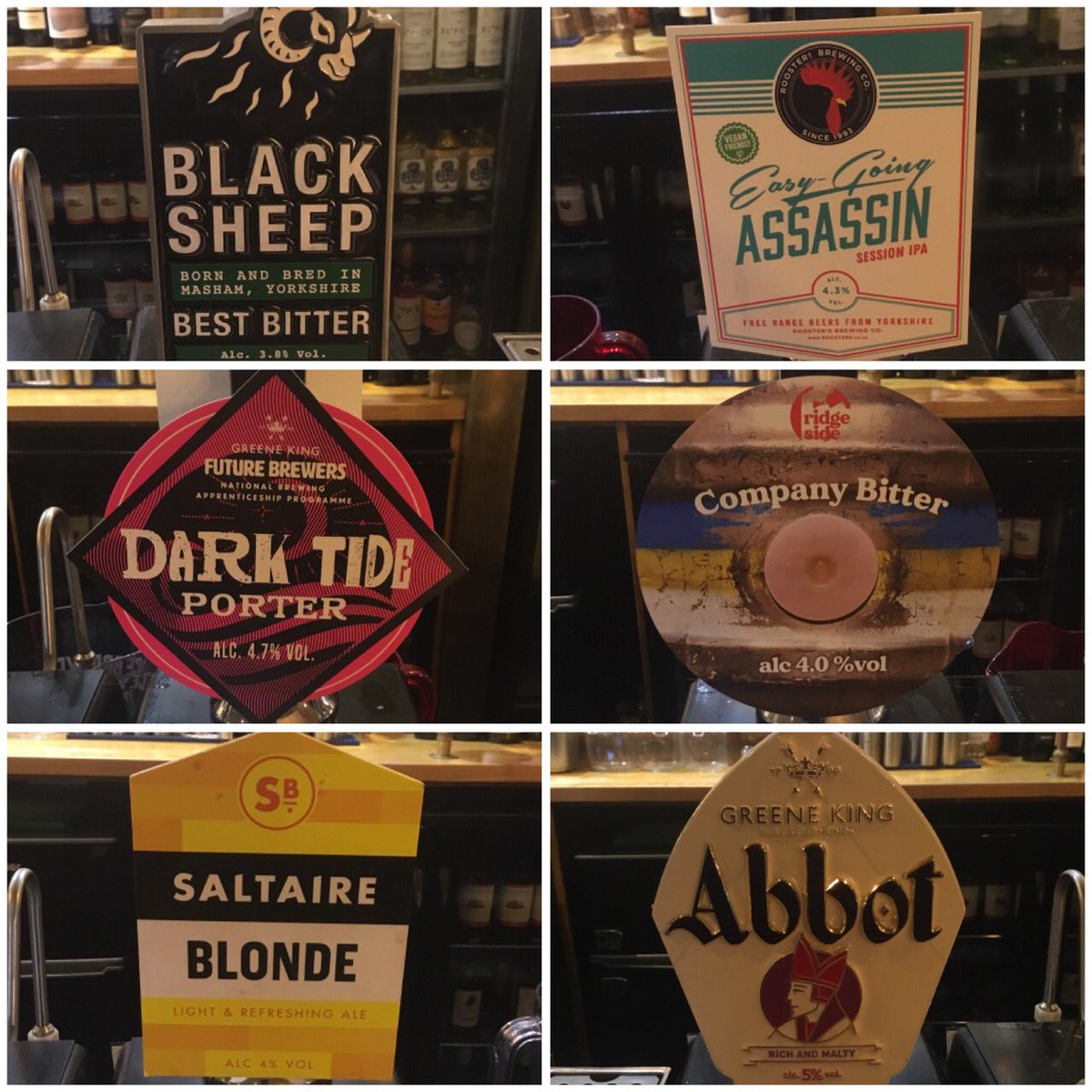 TheLordDarcy's tweet photo. On the sticks today we have a great line up from @BlackSheepBeer @RoostersBrewCo @RidgesideBrewer @SaltaireBrewery @LeedsCAMRA @HR_CAMRA https://t.co/WRoAhbX8PS
