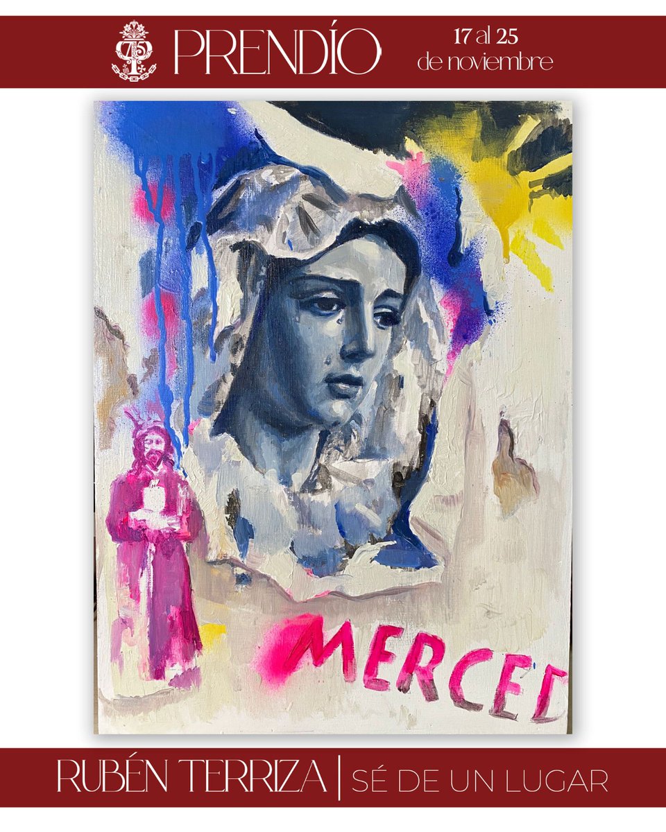 <a href="/RafaelLaureanoM/">RAFAEL LAUREANO</a> <a href="/artistatorrejon/">Andrés Torrejón</a> 10. 𝑹𝙪𝒃𝙚́𝒏 𝑻𝙚𝒓𝙧𝒊𝙯𝒂 (@RubenTerrizaG)
"Se de un lugar"
Óleo acrílico y spray sobre tabla
40x30 cm

#elPrendimiento75
#ArtePrendío