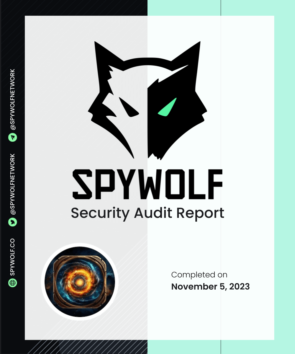 Congrats to the team at Universe X (@UniverseXGame) for completing our project audit! 👍 Audit link: github.com/SpyWolfNetwork… NFA, DYOR