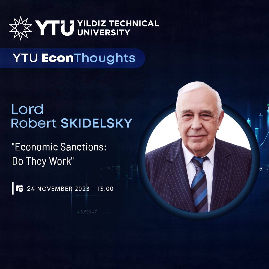 YTÜ İktisadi Düşünce Araştırma Grubu'nun etkinliklerine Lord Skidelsky ile başlıyoruz. Bekleriz.
Tarih: 24 Kasım Saat: 15:00
Yer: YTÜ İktisat Bölümü
<a href="/proftameryilmaz/">Tamer Yılmaz</a> <a href="/iibf_ytu/">YTÜ İİBF</a> <a href="/EconomicsYtu/">YTU Economics</a> <a href="/fazilkayikci/">Prof. Dr. Fazıl Kayıkçı</a>