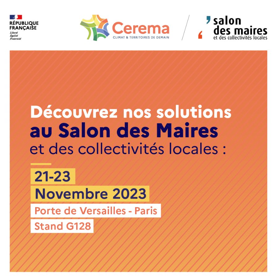 [J-13]
Venez découvrir notre offre d’expertise publique pour adapter les territoires au changement climatique et nos  solutions pour agir concrètement aux côtés des territoires pour la planification écologique à l'occasion du <a href="/salondesmaires/">Salon des Maires et des Collectivités</a> du 21 au 23 novembre !